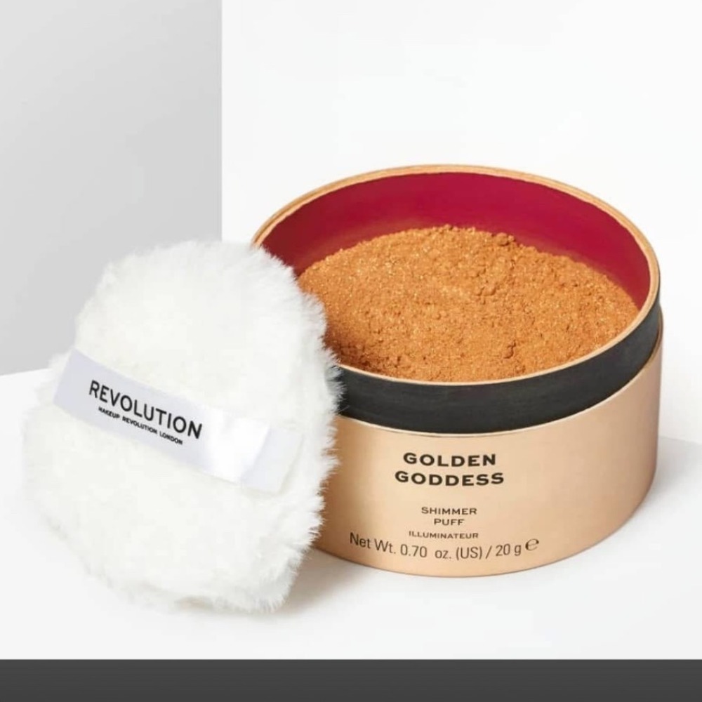 Revolution Glow x Rachel Leary Golden Goddess Shimmer Puff Illuminator